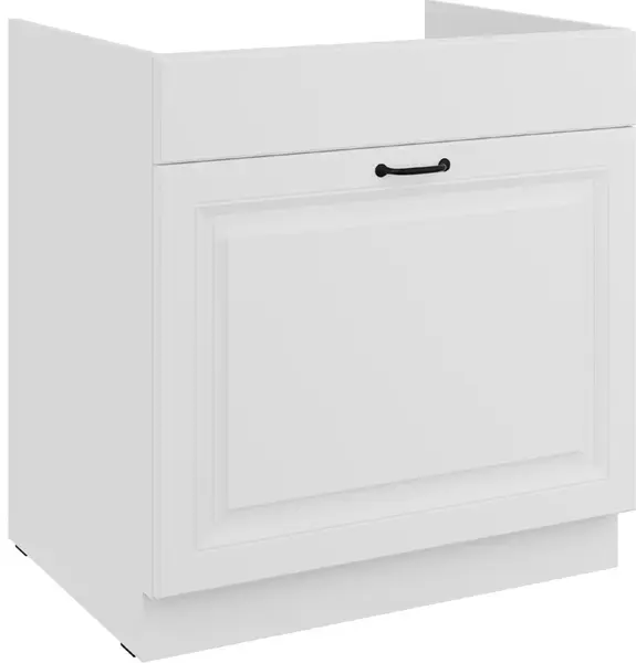 Spodní skříňka pod dřez Stilo 80 ZL 1S BB - Premium Box Barva korpusu: Bílá, Barva dvířek: Bílá