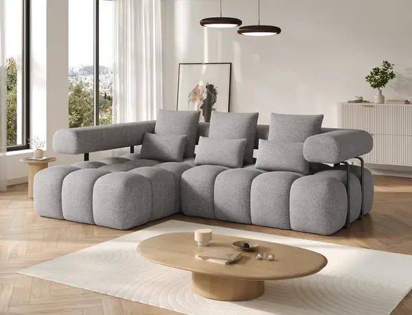 Sedací souprava Levvi Provedení: Levá varianta, látka: Coralline 03