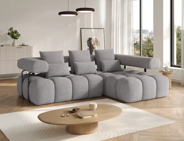 Sedací souprava Levvi Provedení: Pravá varianta, látka: Paolli 4