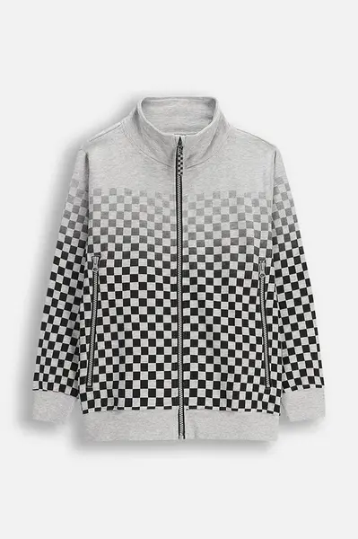 Mikina Coccodrillo šedá barva, vzorovaná, CITY RACING BOY JUNIOR