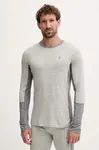 Funkční tričko s dlouhým rukávem s příměsí vlny Peak Performance Magic šedá barva, G80935