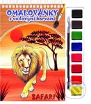 Safari - Omalovánky s vodovými barvami - kniha z kategorie Omalovánky