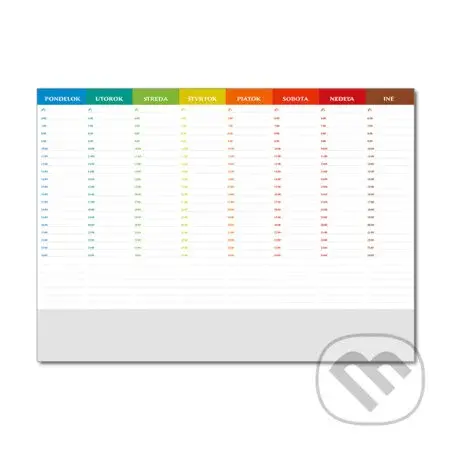 Podložka Uni farebná (nedatovaná)