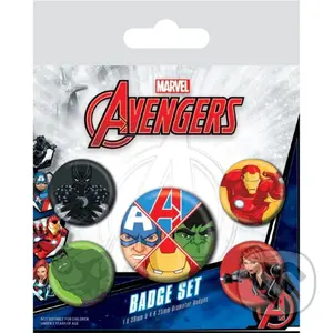 Set odznakov Avengers - hra z kategorie Marvel