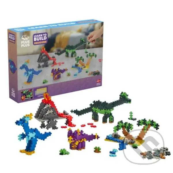 Dinosauři (Plus-Plus stavebnice Nauč se stavět) - puzzle z kategorie 3D puzzle