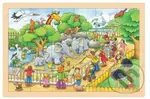 Dřevěné puzzle Návštěva ZOO - puzzle z kategorie Maxi dílky