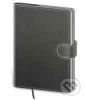 Zápisník Flip M tečkovaný šedo/šedý