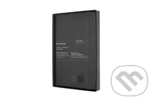 Moleskine - zápisník v koži čierny (stredný, linajkovaný, pevná väzba)