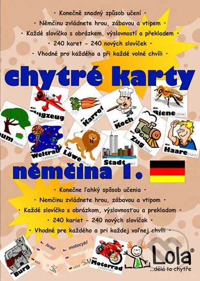 Chytré karty: Němčina - Slovíčka 1 - kniha z kategorie Jazykové učebnice a slovníky