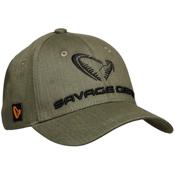 Savage gear kšiltovka catch cap onesize olive green melange