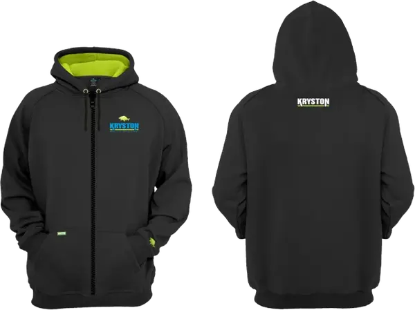 Kryston mikina černá zipper - l