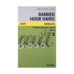 Korum háček s gumičkou banded hook hairs barbless - velikost 14