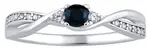 Silvego Stříbrný prsten s pravým přírodním safírem JJJR1100SAP 59 mm