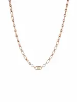 Liu Jo Stylový bronzový náhrdelník s logem Icona LJ1737