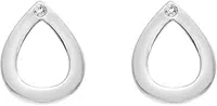 Hot Diamonds Stříbrné kapkové náušnice s pravými diamanty Amulets DE615