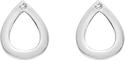 Hot Diamonds Stříbrné kapkové náušnice s pravými diamanty Amulets DE615