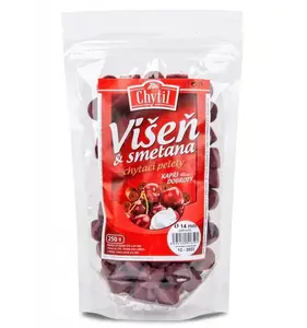 Chytil chytací pelety s dírkou 250 g - příchuť višeň/smetana - průměr 20 mm