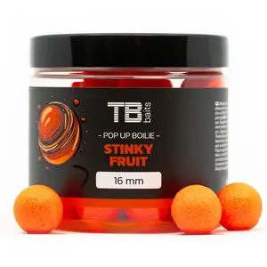 Tb baits plovoucí boilie pop-up stinky fruit + nhdc 65 g-12 mm