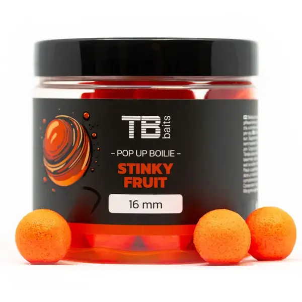 Tb baits plovoucí boilie pop-up stinky fruit + nhdc 65 g-12 mm