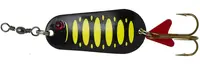 Dam třpytka effzett standard spoon uv fluo yellow black - 3,2 cm 6 g