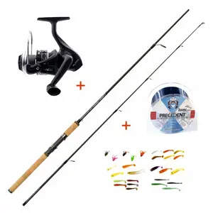 Mistrall prut lamberta xr spin 2,7 m 15-40 g + naviják + vlasec + gumové nástrahy