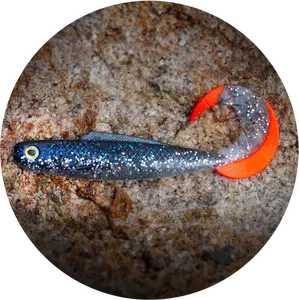 Redbass gumová nástraha twister kixter super natur rt uv - xs 45 mm 0,7 g