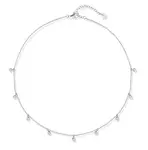 Liu Jo Nadčasový ocelový náhrdelník s krystaly LJ2841