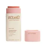 Attitude Krémová tvářenka v tyčince Oceanly (Cheeks Blush) 8,5 g Silky Pink