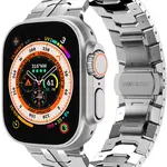 4wrist Ocelový tah Iron Man pro Apple Watch 42/44/45/49 mm - Silver