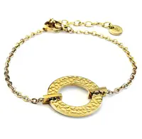 Pierre Lannier Nadčasový pozlacený náramek Caprice BJ01A1201