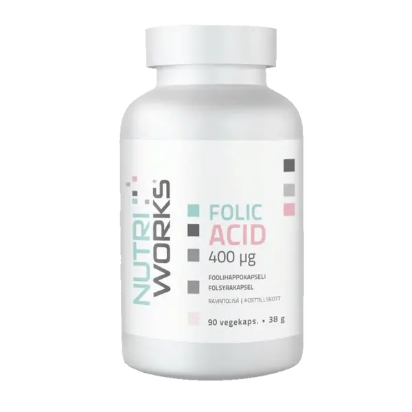 NutriWorks Folic Acid 400µg - 90 kapslí