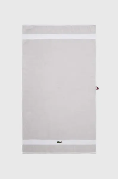 Velký bavlněný ručník Lacoste L Casual Argent 90 x 150 cm