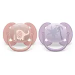 Philips Avent Šidítko Ultrasoft Premium Zvířátko 0–6m dívka 2 ks