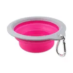 Dog Fantasy Cestovní miska skládací růžová 18×6,5 cm