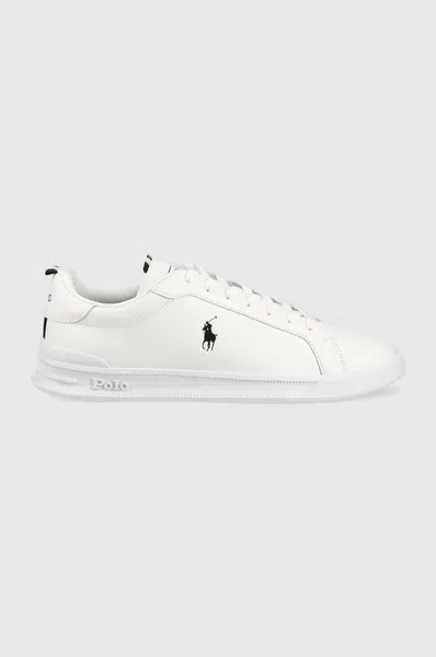 Kožené tenisky Polo Ralph Lauren Hrt Ct II bílá barva, 809860883006