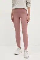 Legíny adidas ALL SZN RIB dámské, růžová barva, hladké, JJ1246