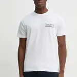 Bavlněné tričko Tommy Hilfiger bílá barva, s potiskem, MW0MW38614