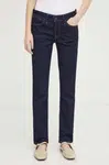 Džíny Levi's 712 SLIM WELT POCKET dámské, tmavomodrá barva