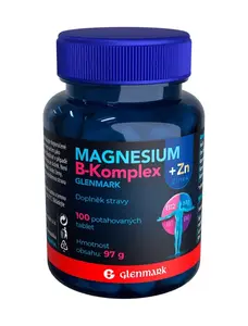 Glenmark Magnesium B-komplex + Zinek 100 potahovaných tablet