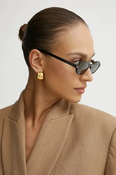 Sluneční brýle Saint Laurent JEANNE dámské, hnědá barva, SL 751
