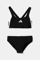 Dvoudílné dětské plavky adidas Performance černá barva, JN6581