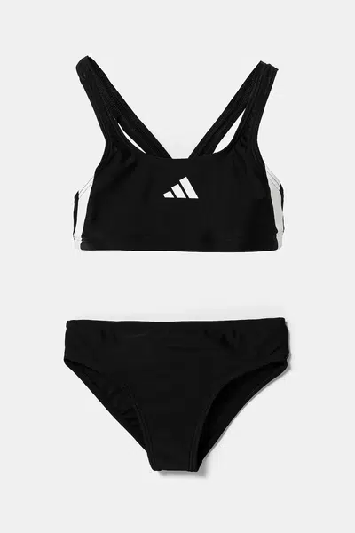 Dvoudílné dětské plavky adidas Performance černá barva, JN6581