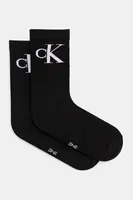 Ponožky Calvin Klein Jeans 2-pack dámské, černá barva, 701228811