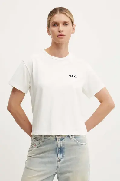 Bavlněné tričko A.P.C. t-shirt boxy petit vpc