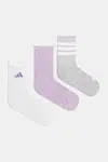 Ponožky adidas LOGO PACK 3PP 3-pack šedá barva, JD5829