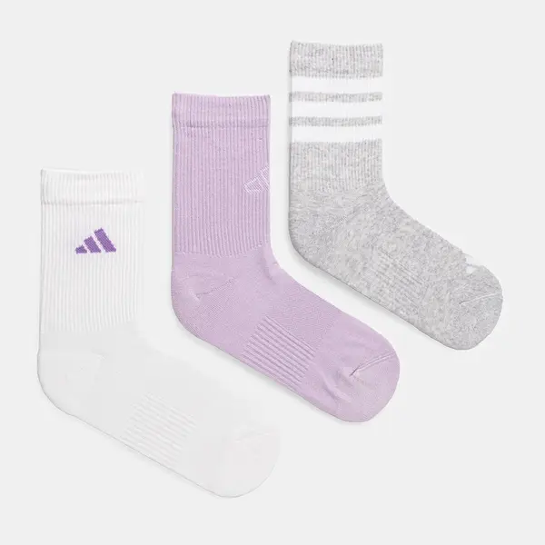Ponožky adidas LOGO PACK 3PP 3-pack šedá barva, JD5829