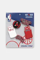 Připínačky na obuv Crocs JIBBITZ NBA Chicago Bulls 5-pack