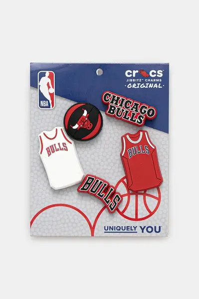 Připínačky na obuv Crocs JIBBITZ NBA Chicago Bulls 5-pack