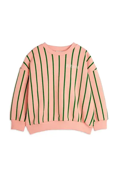 Dětská bavlněná mikina Mini Rodini oranžová barva, vzorovaná, 2522014228