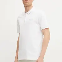 Polo tričko BOSS bílá barva, s potiskem, 50531463